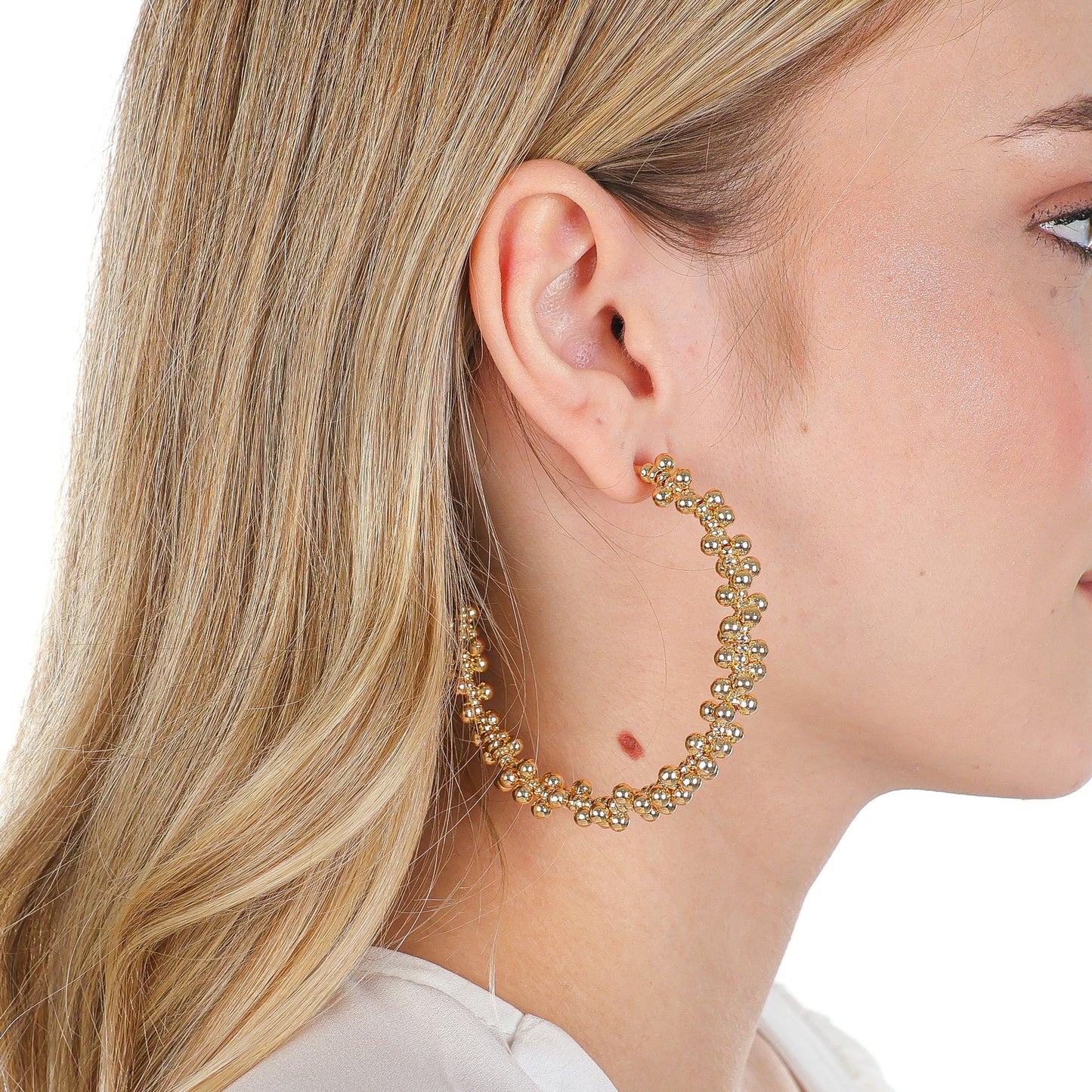 Bead Cluster Hoops