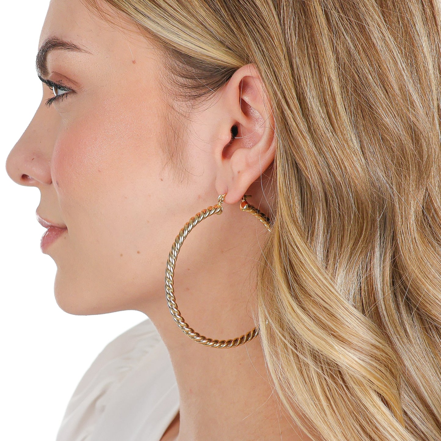 Maxi Twisted Hoops Gold