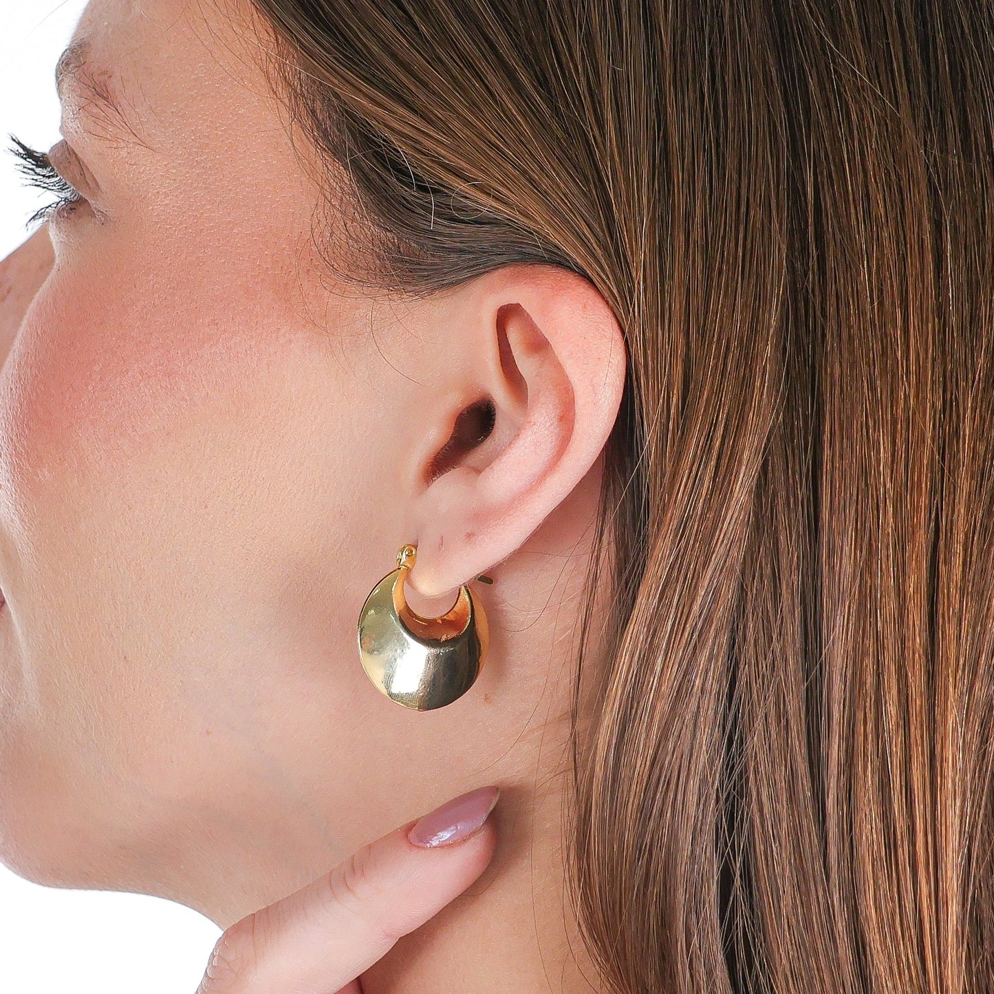 Luxe Oval Hoop Gold