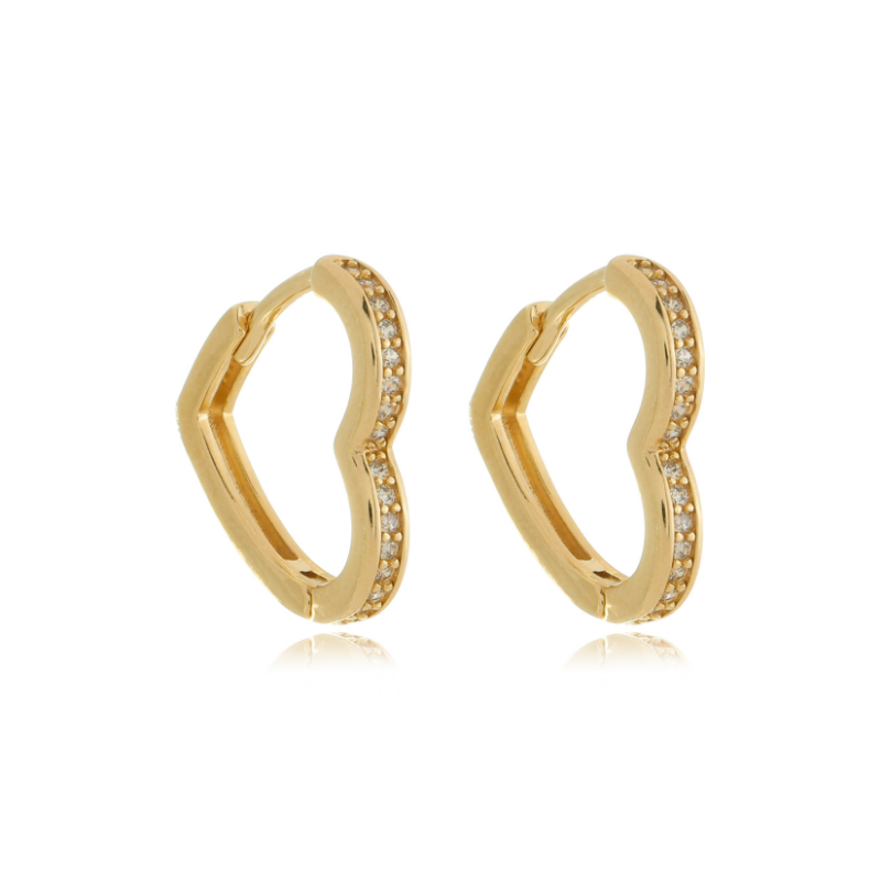 Heart Zirconia Huggies