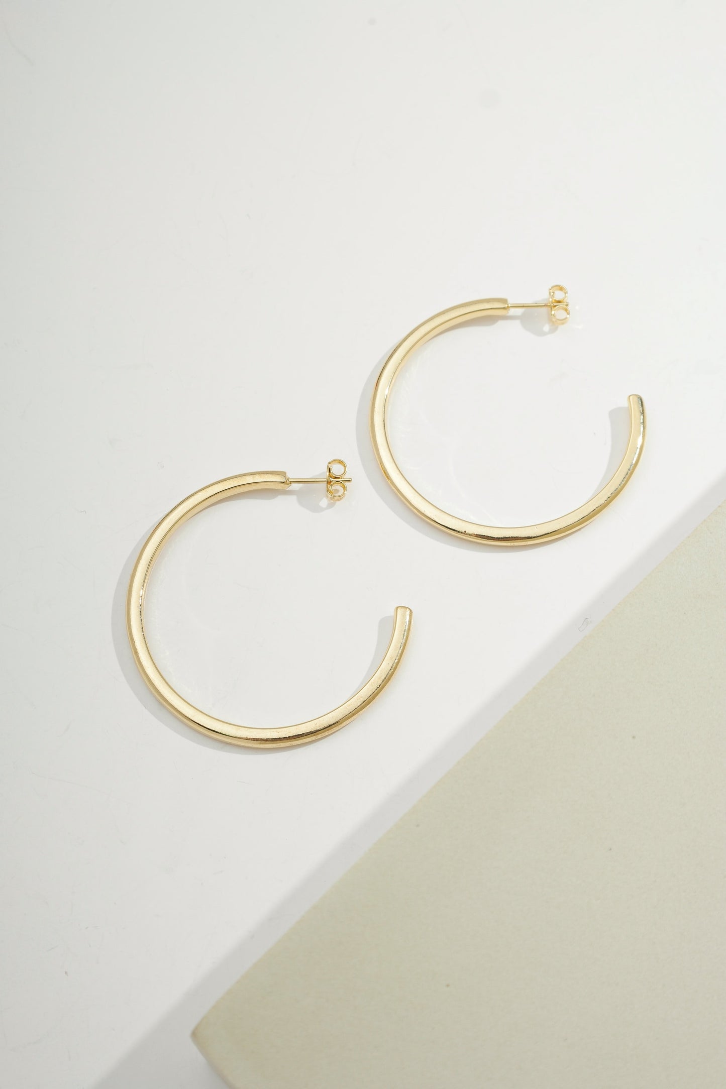 Fine Line Hoops Gold