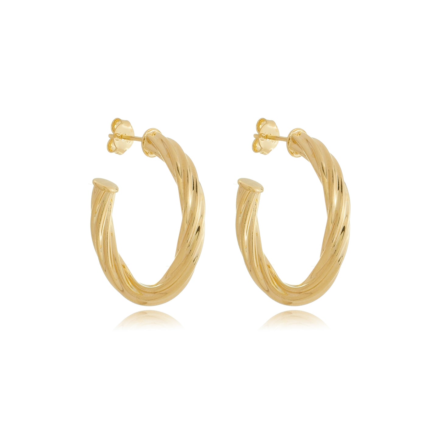 Sculptural Hoops Gold