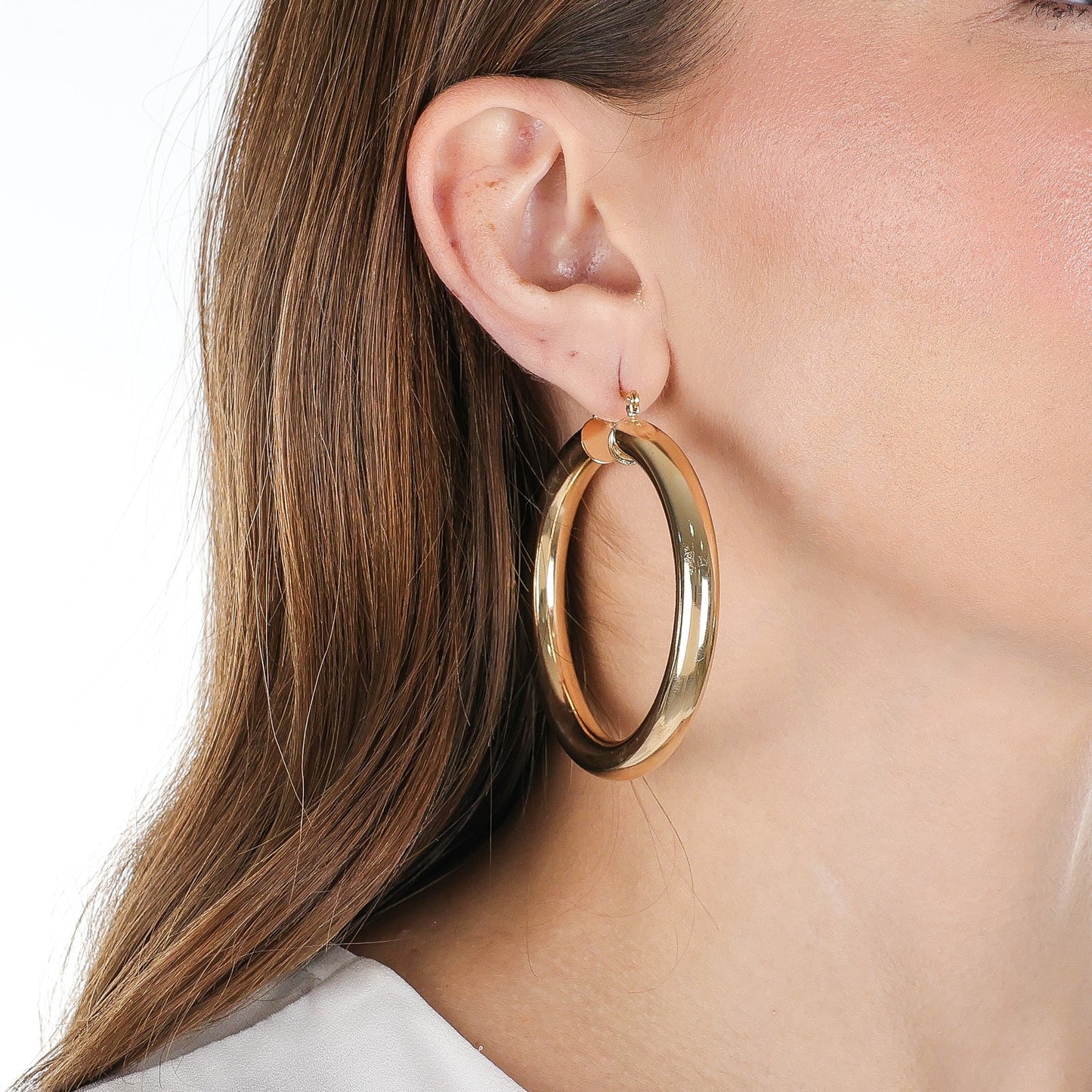 Maxi Bold Hoops Gold
