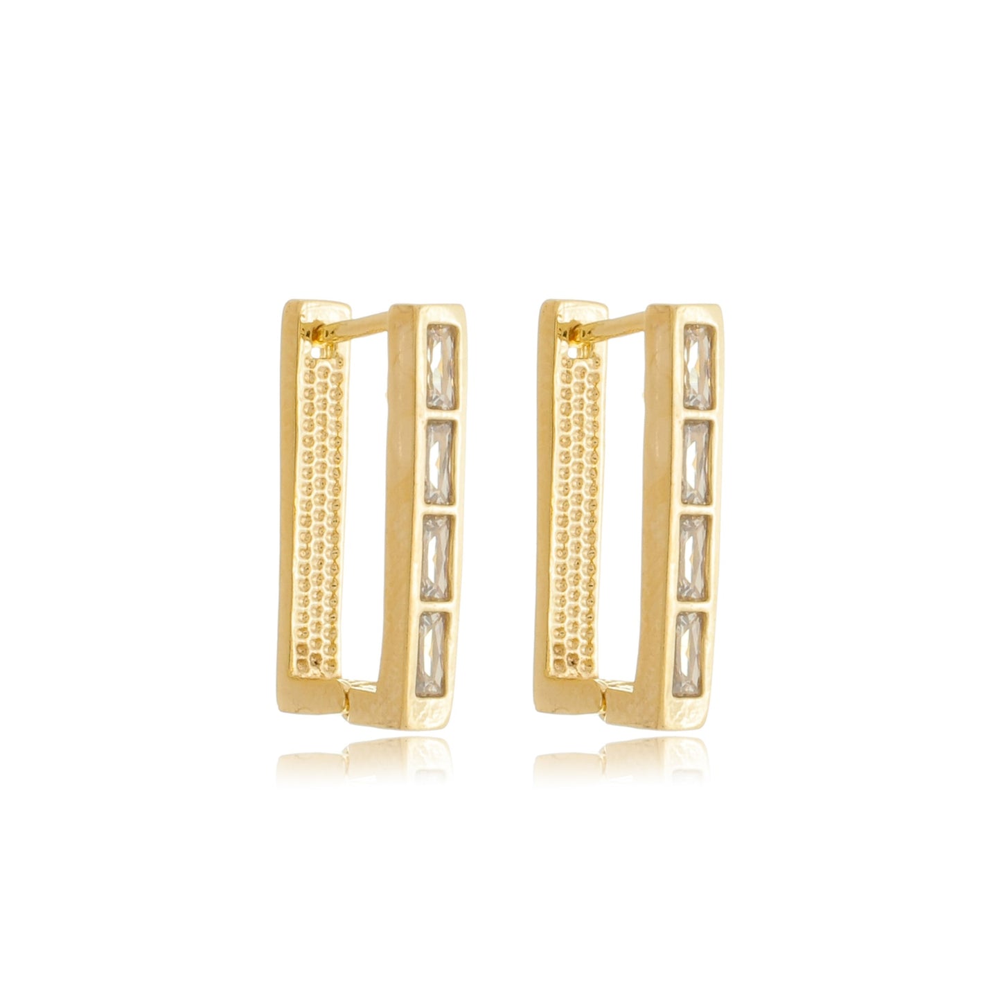 Luminous Line Mini Hoops Gold