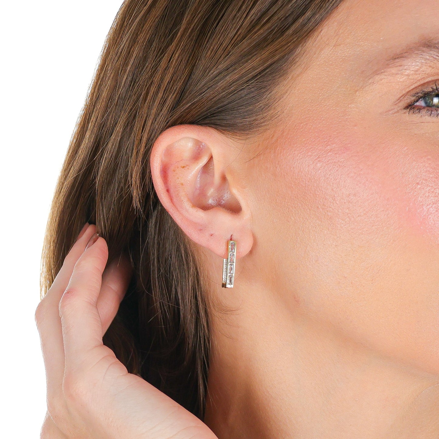 Luminous Line Mini Hoops Gold