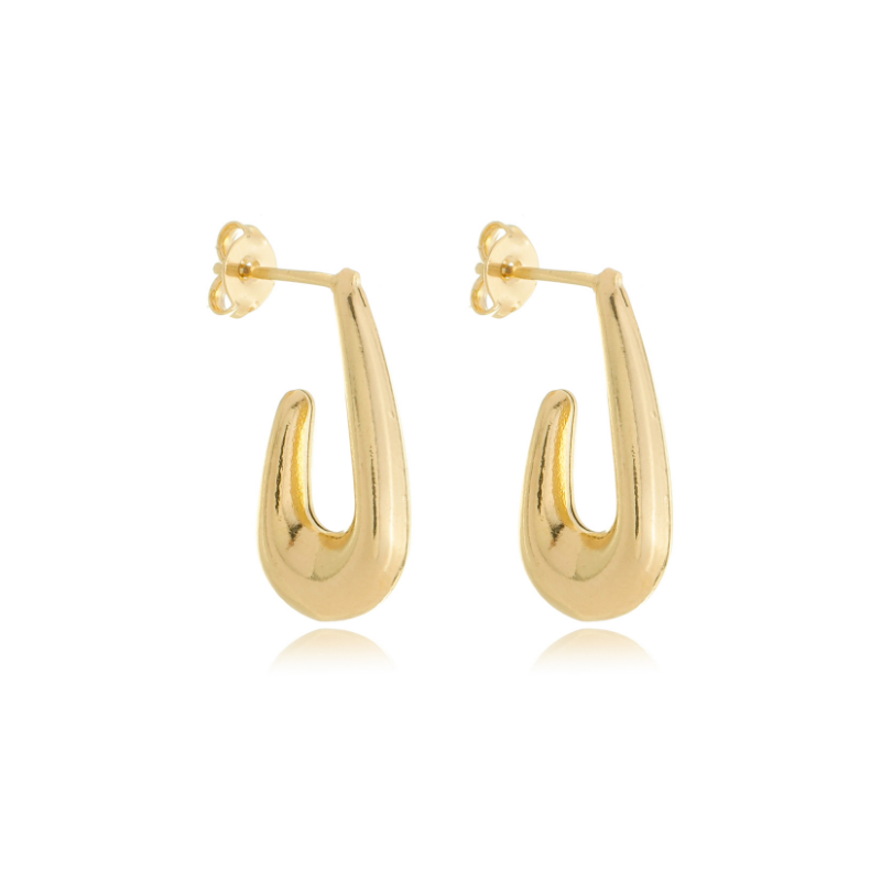 Slim Teardrop Earring Gold