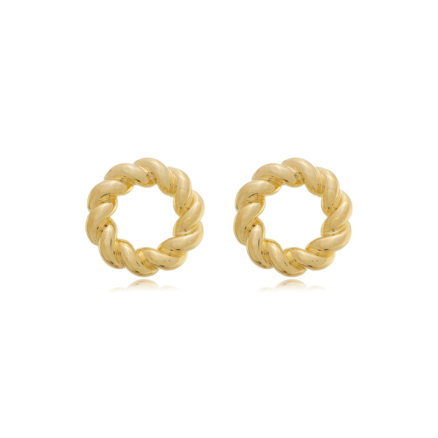 Maxi Twisted Ring Earring Gold