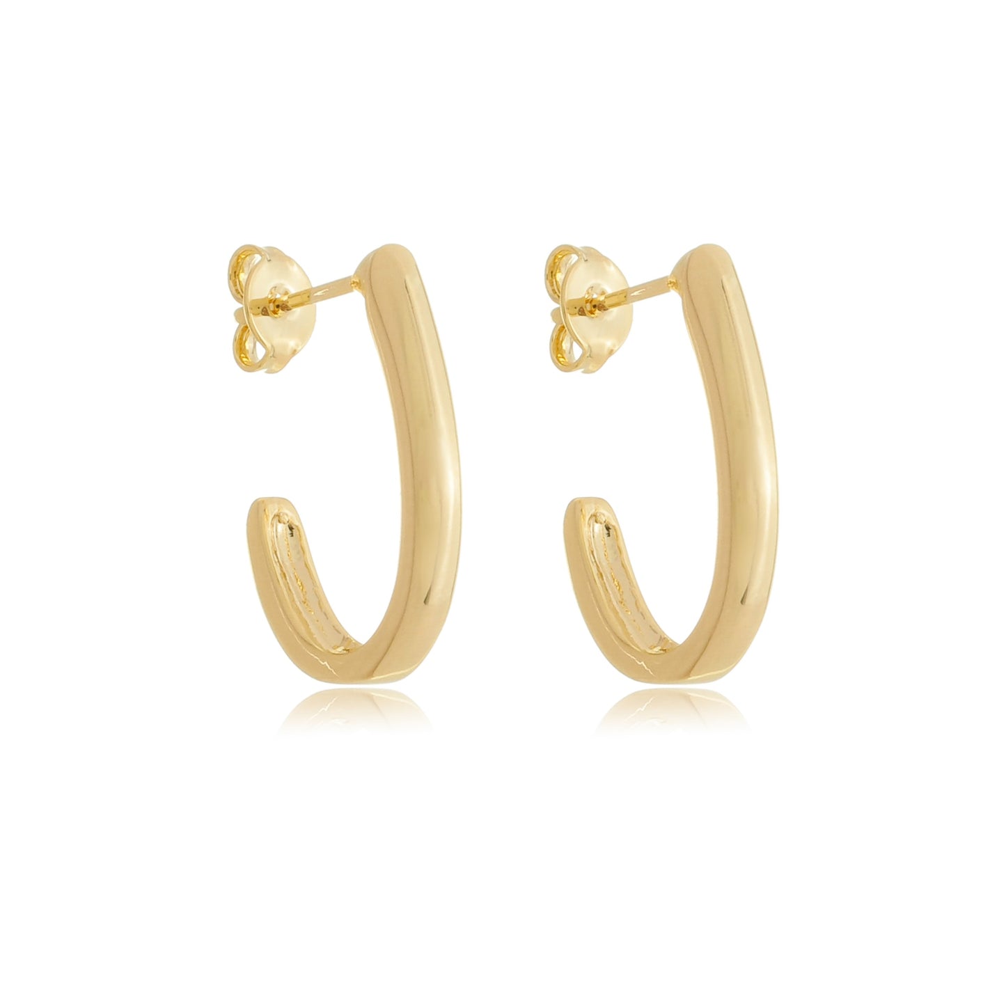 Sleek J Mini Hoop Gold