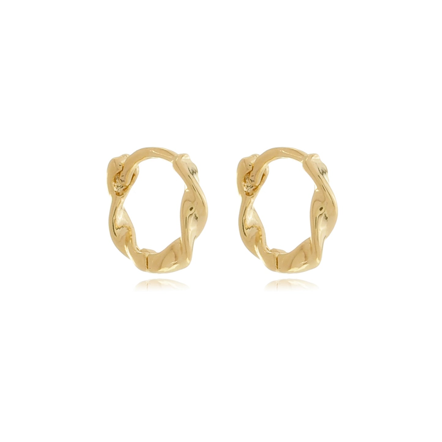 Twisted Mini Hoop Earrings - 12mm
