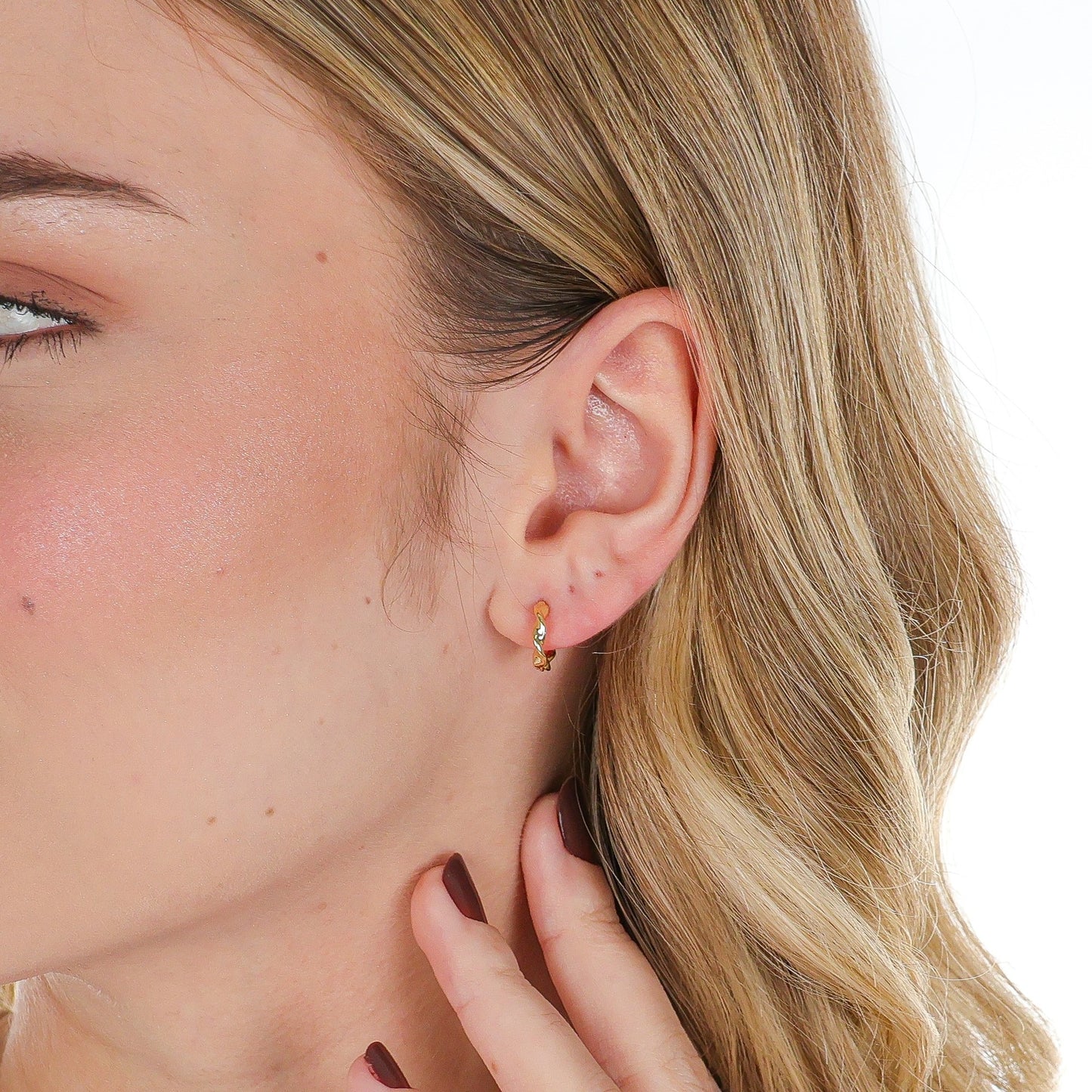 Twisted Mini Hoop Earrings - 12mm