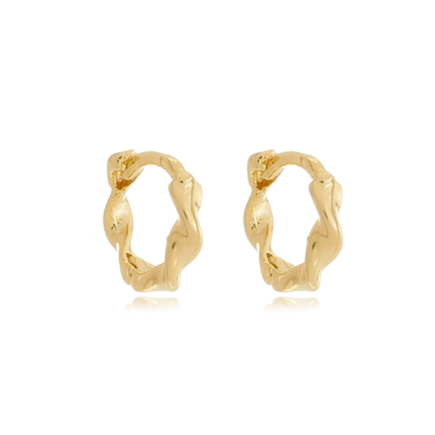 Twisted Mini Hoop Earrings - 10mm