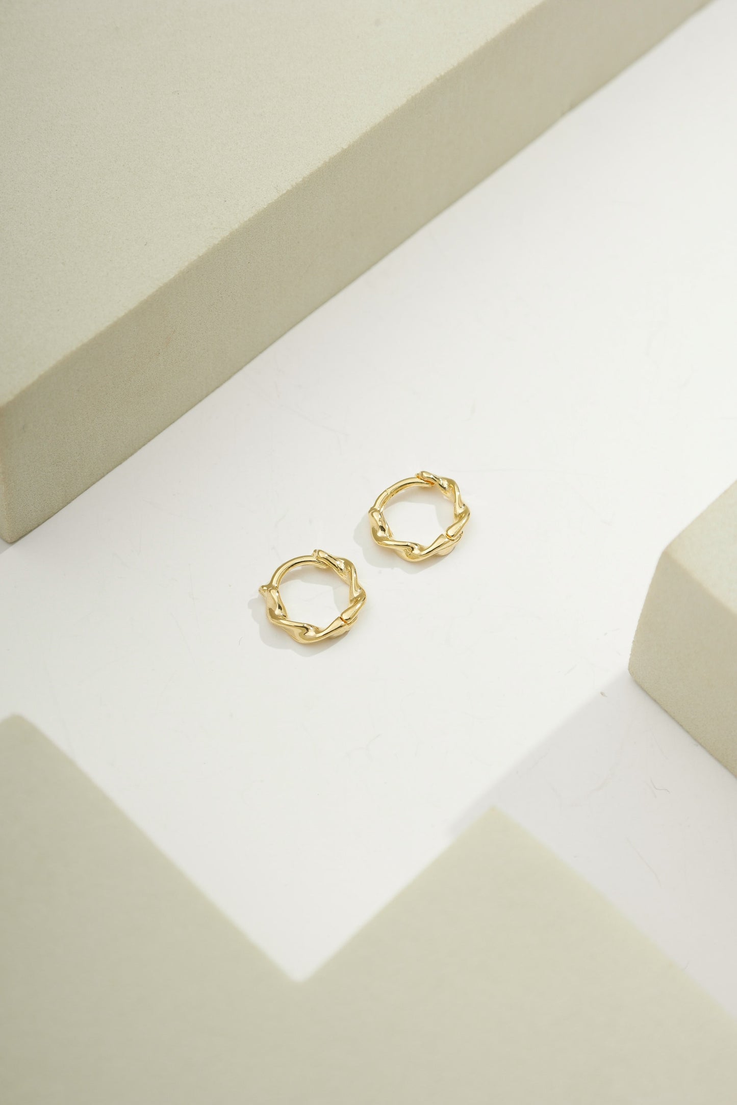 Twisted Mini Hoop Earrings - 10mm