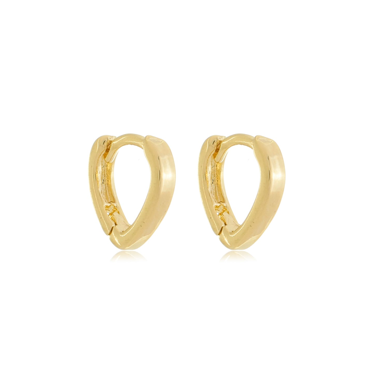 Minimalist Pointed Huggies Gold