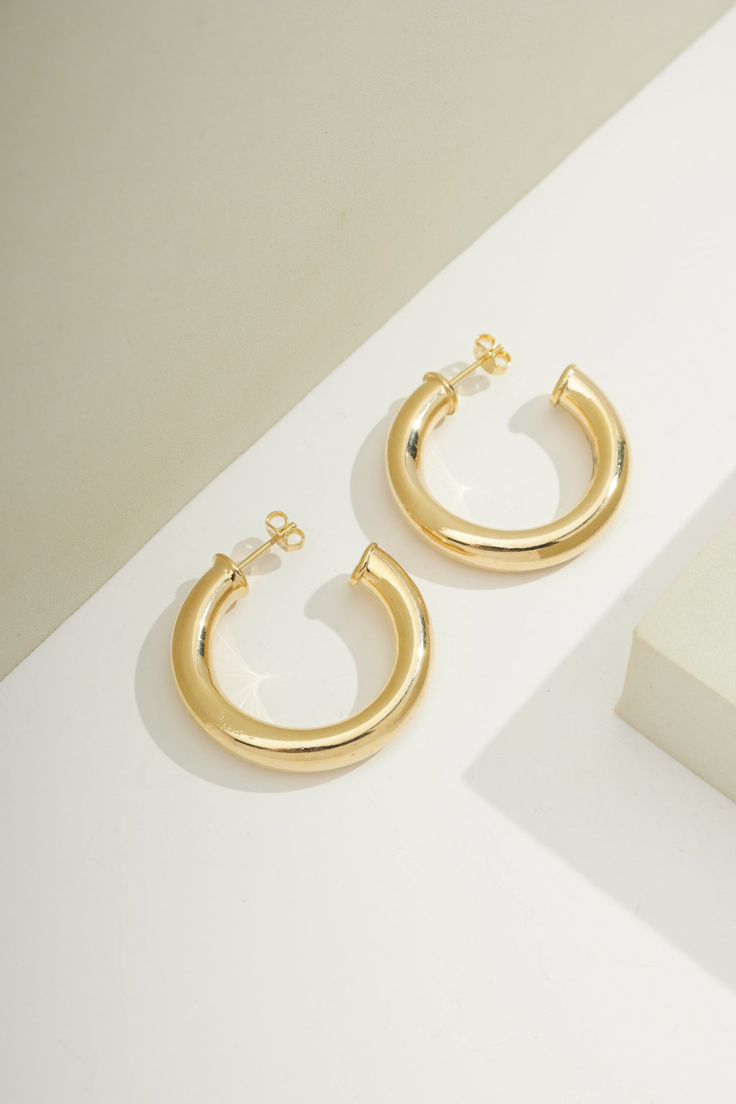 Classic Chunky Hoop Earrings