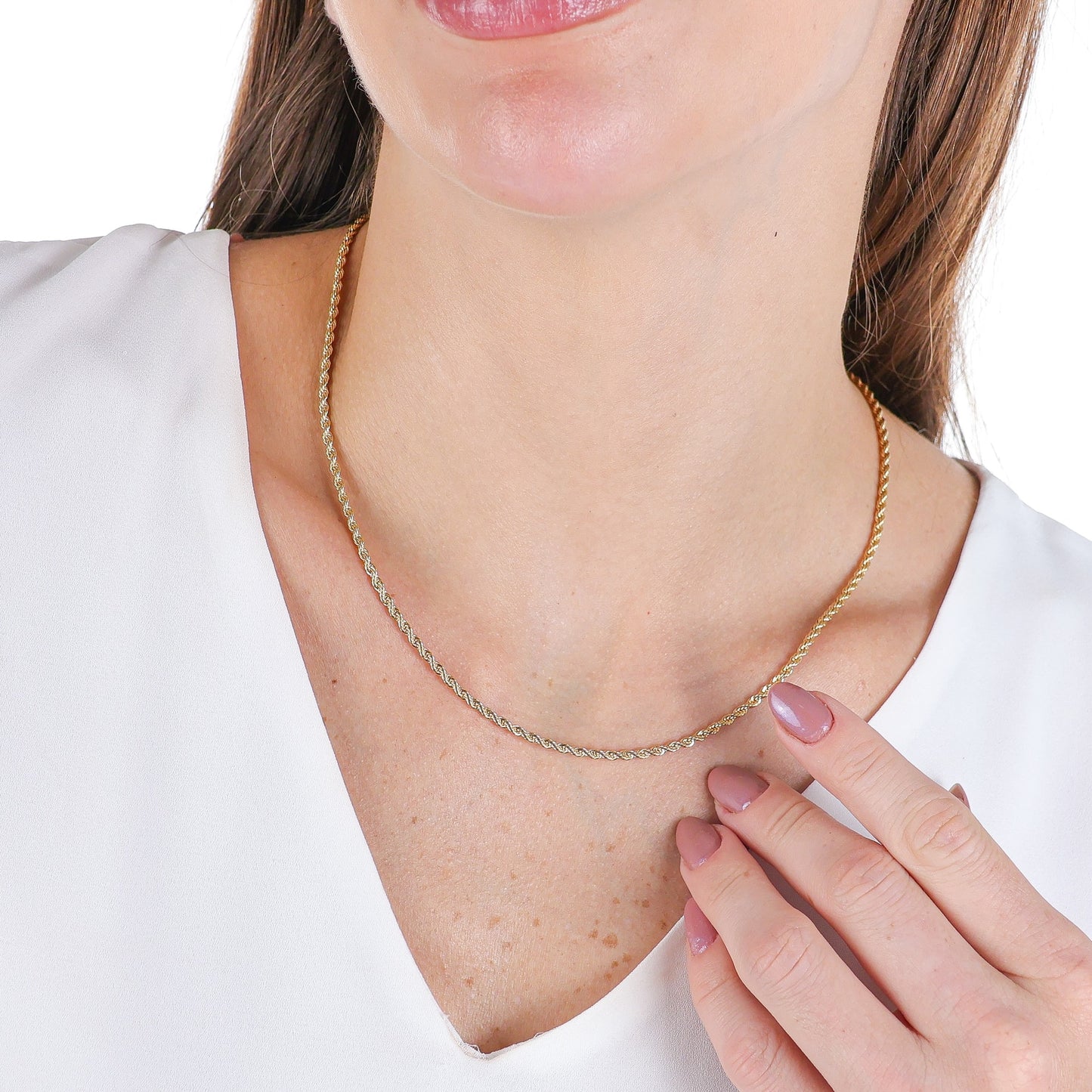 Regular Classic Rope Chain Gold / 18"