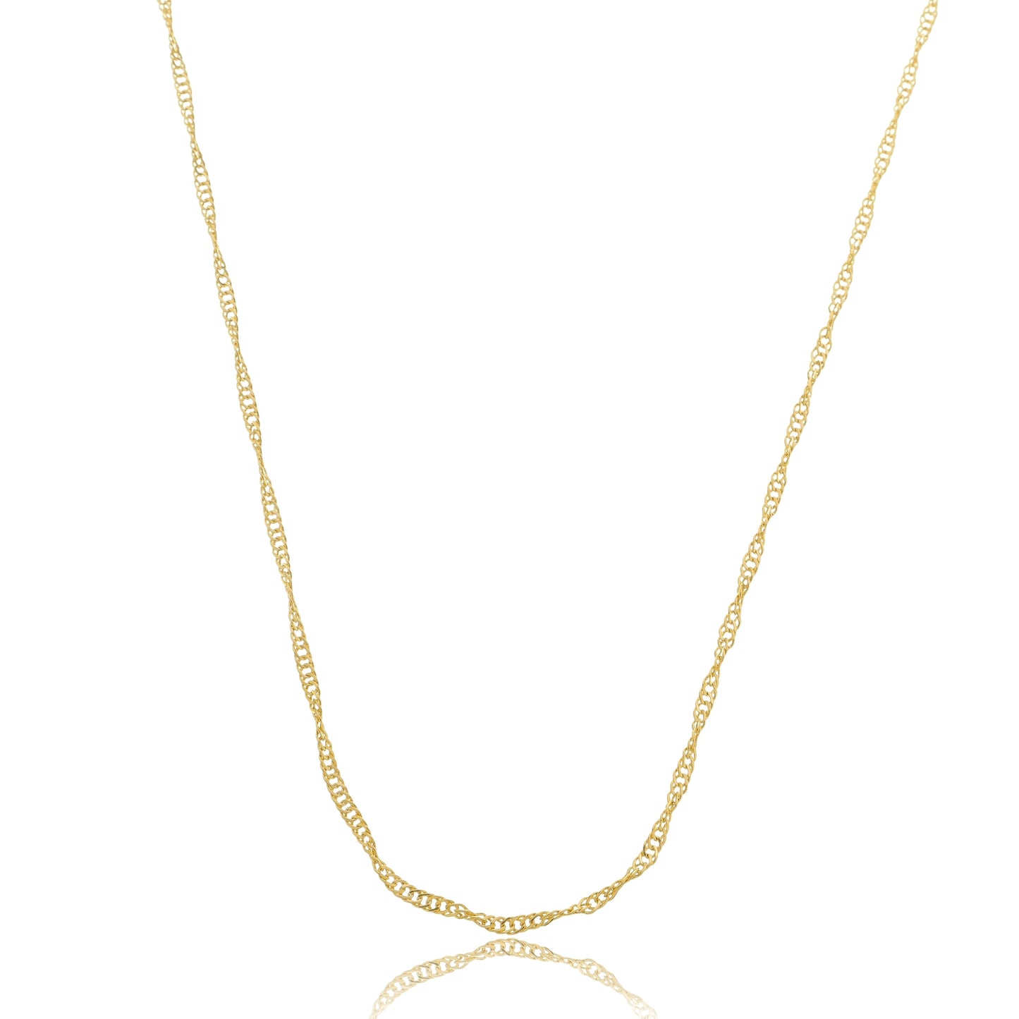 Classic Singapore Chain Gold / 18"