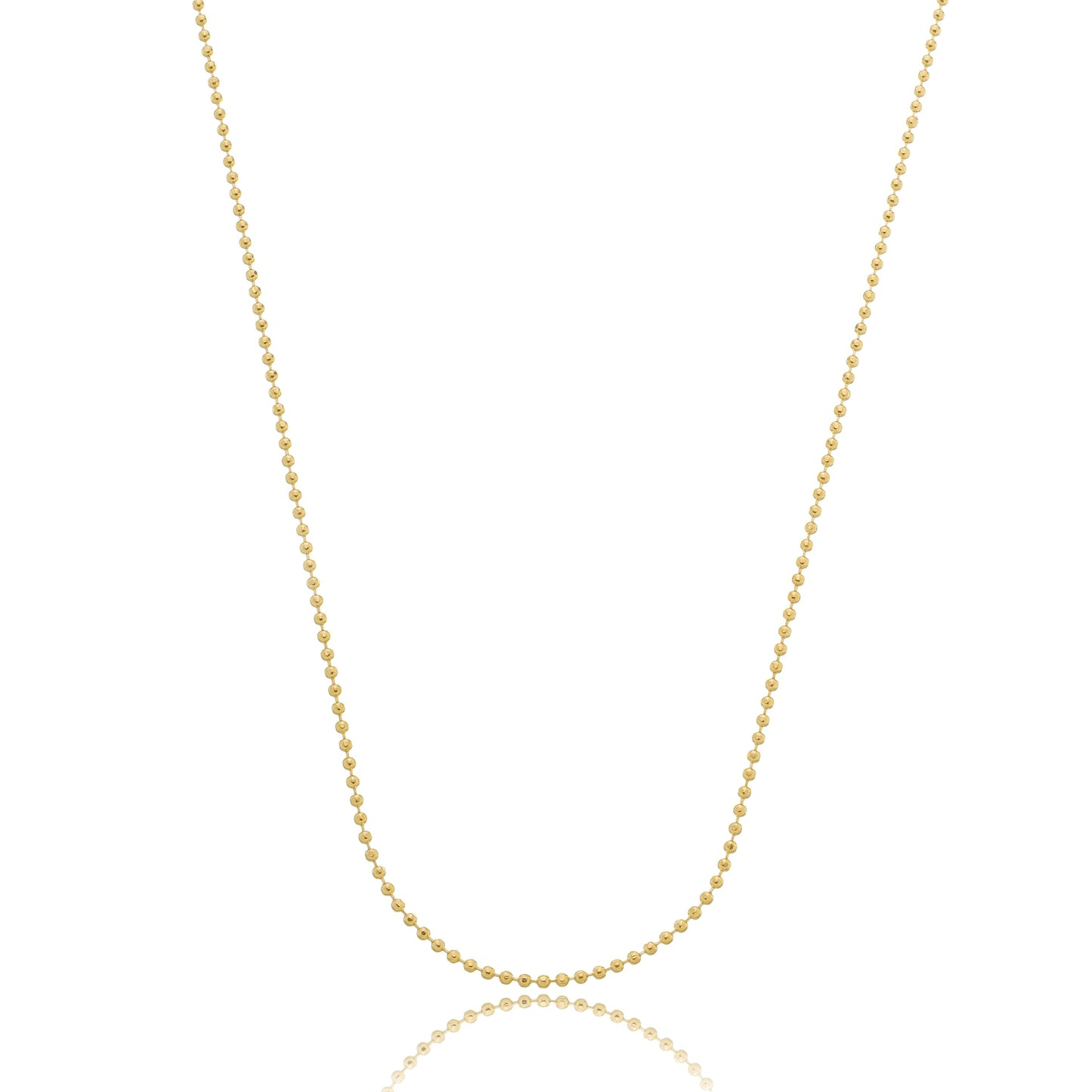 Ball Chain Necklace Gold