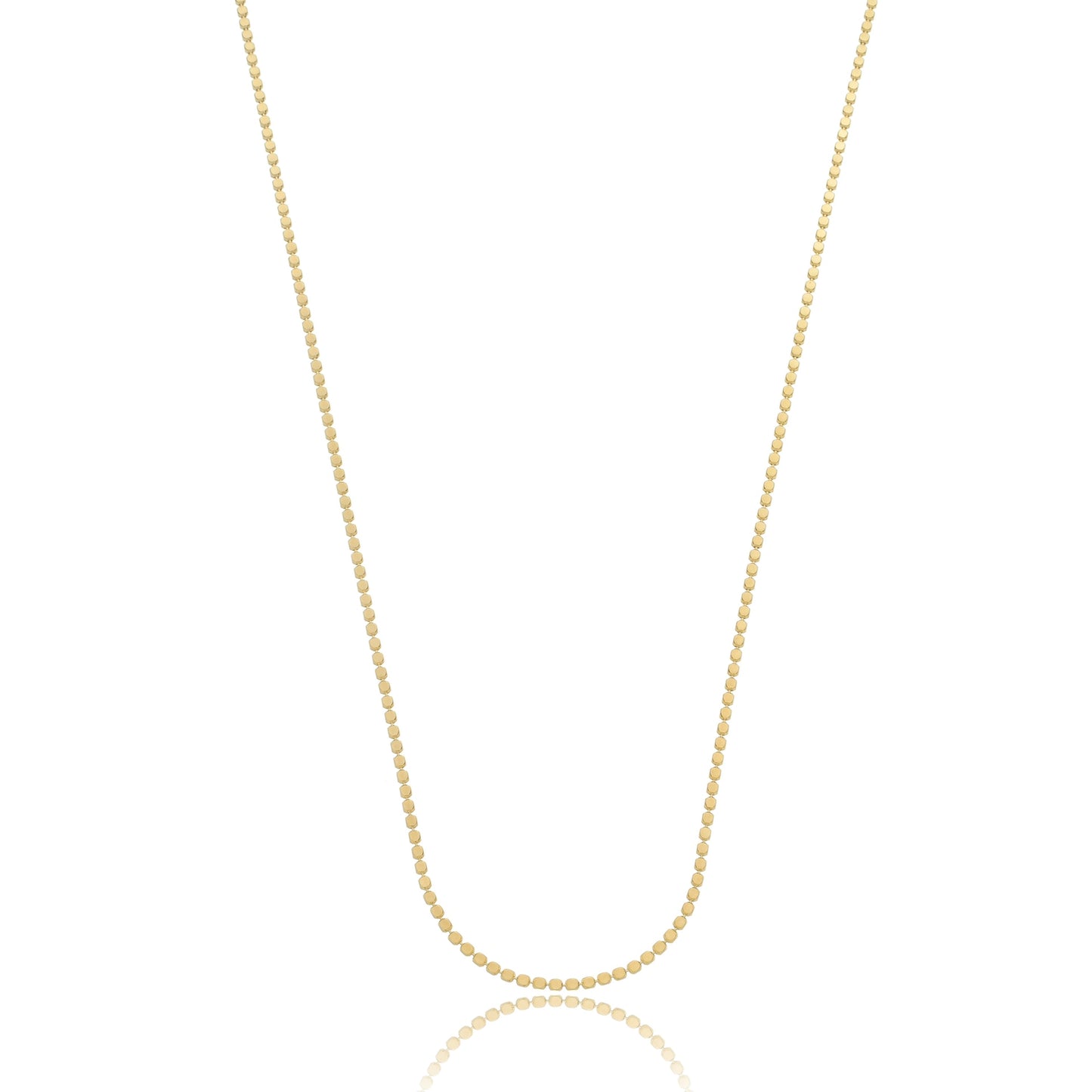 Disc Chain Necklace Gold