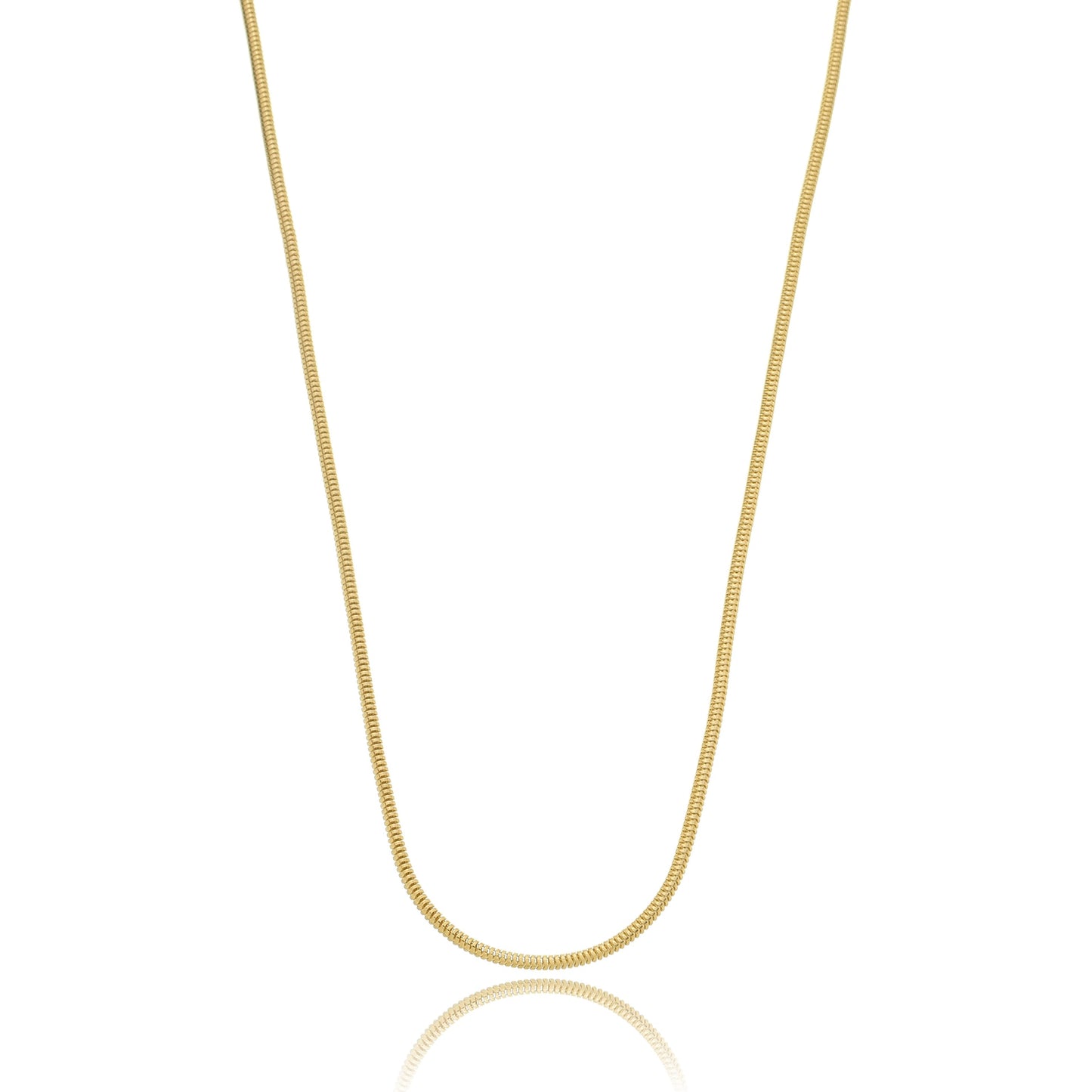 Thick Snake Chain Necklace - 2mm Wide Gold