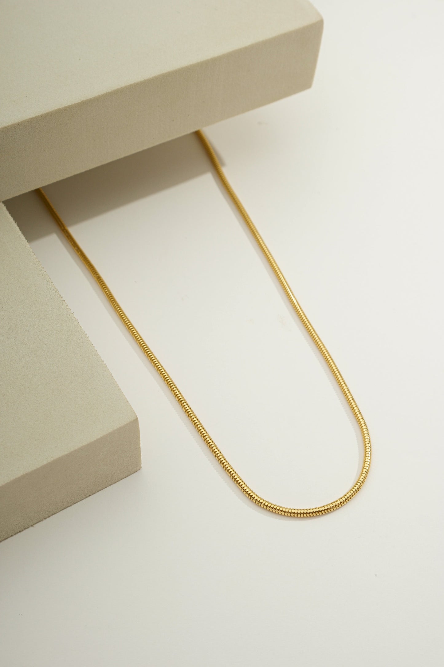 Thick Snake Chain Necklace - 2mm Wide Gold