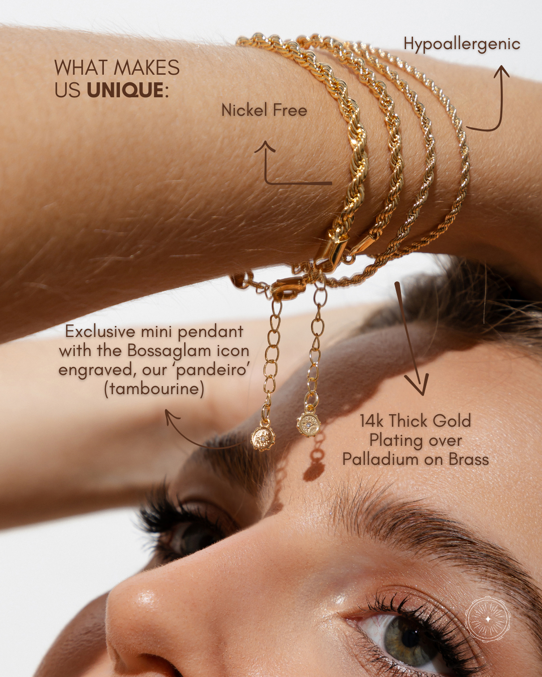 Olivia Tennis Bracelet Gold