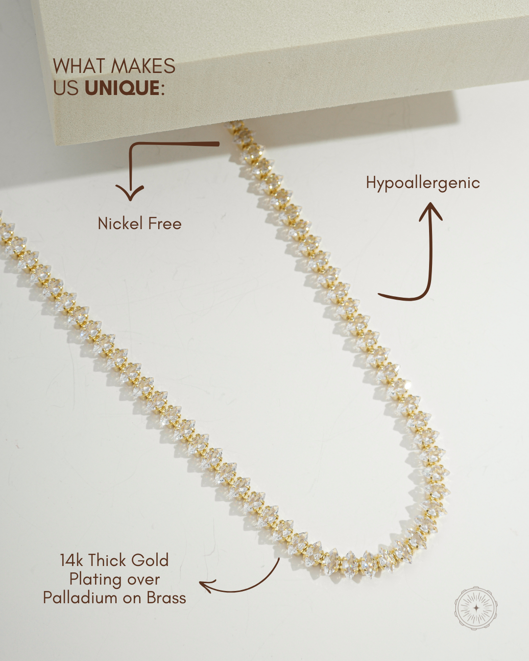Dainty Luminous Teardrop Tennis Choker Necklace Gold