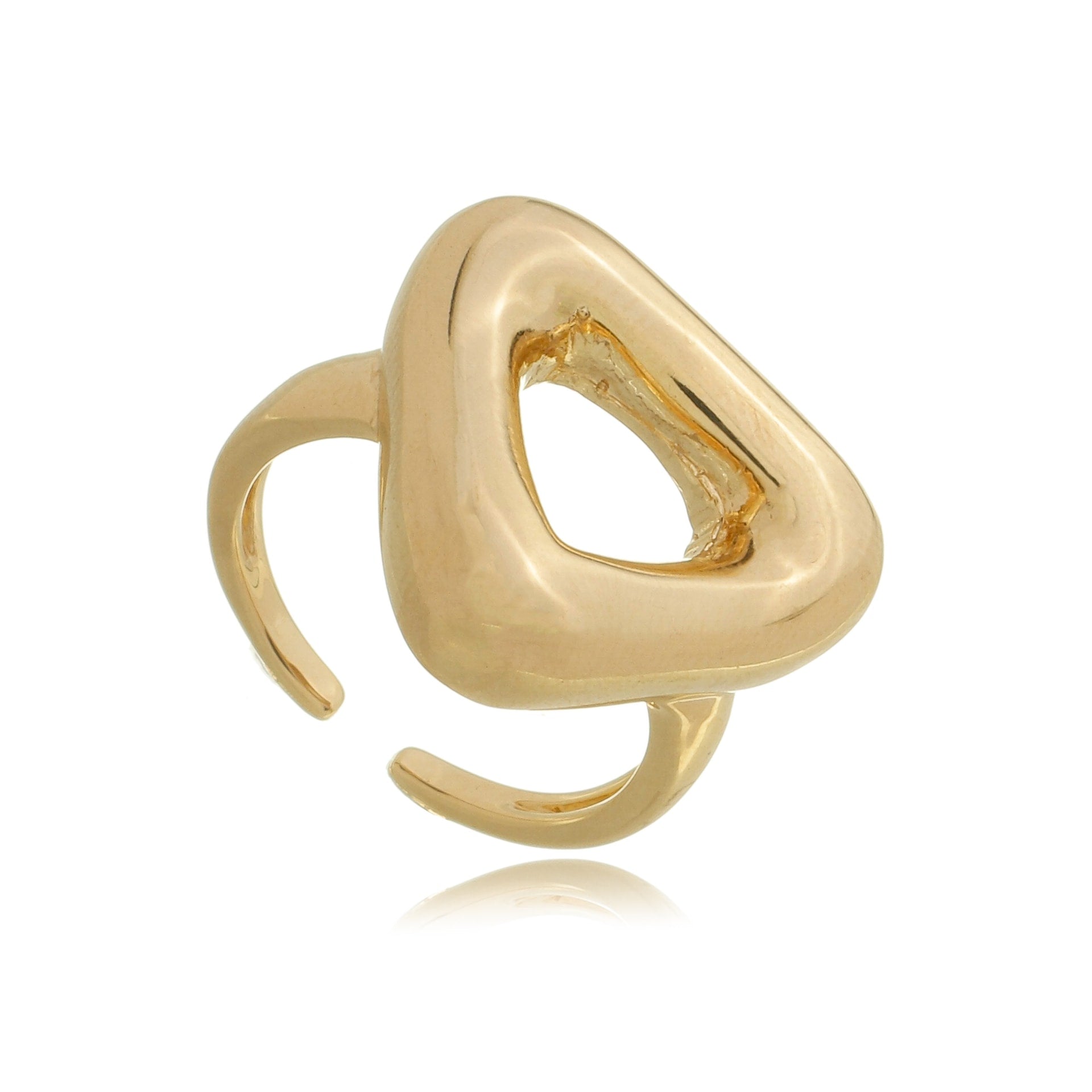 Triangle Adjustable Ring Gold