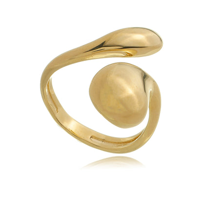 Glam Wave Ring Gold