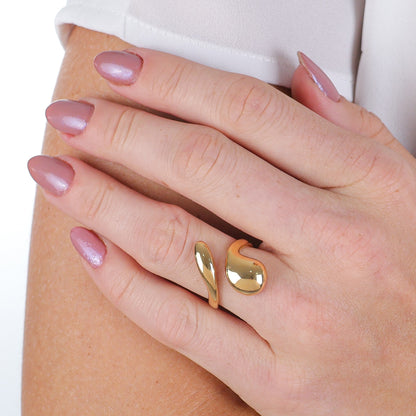 Glam Wave Ring Gold