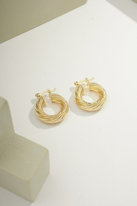 Small Bossaglam Hoops Gold