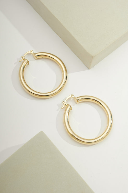 Classic Perfect Fit Hoops Gold