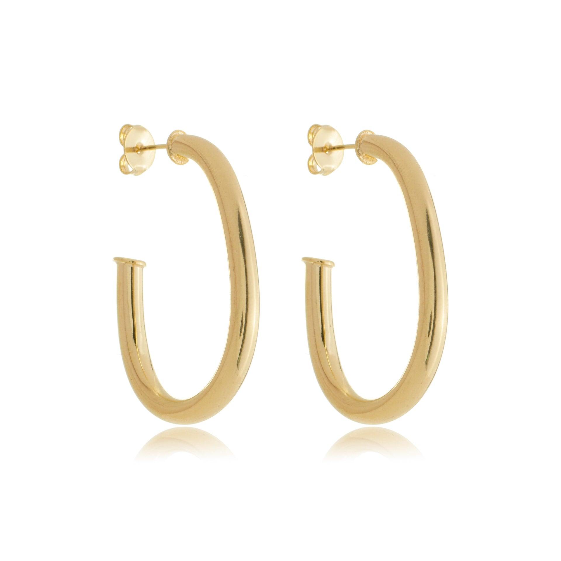 Modern Oval Hoops Gold