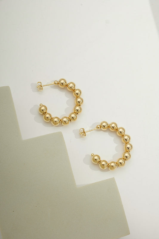 Small Beaded Hoop