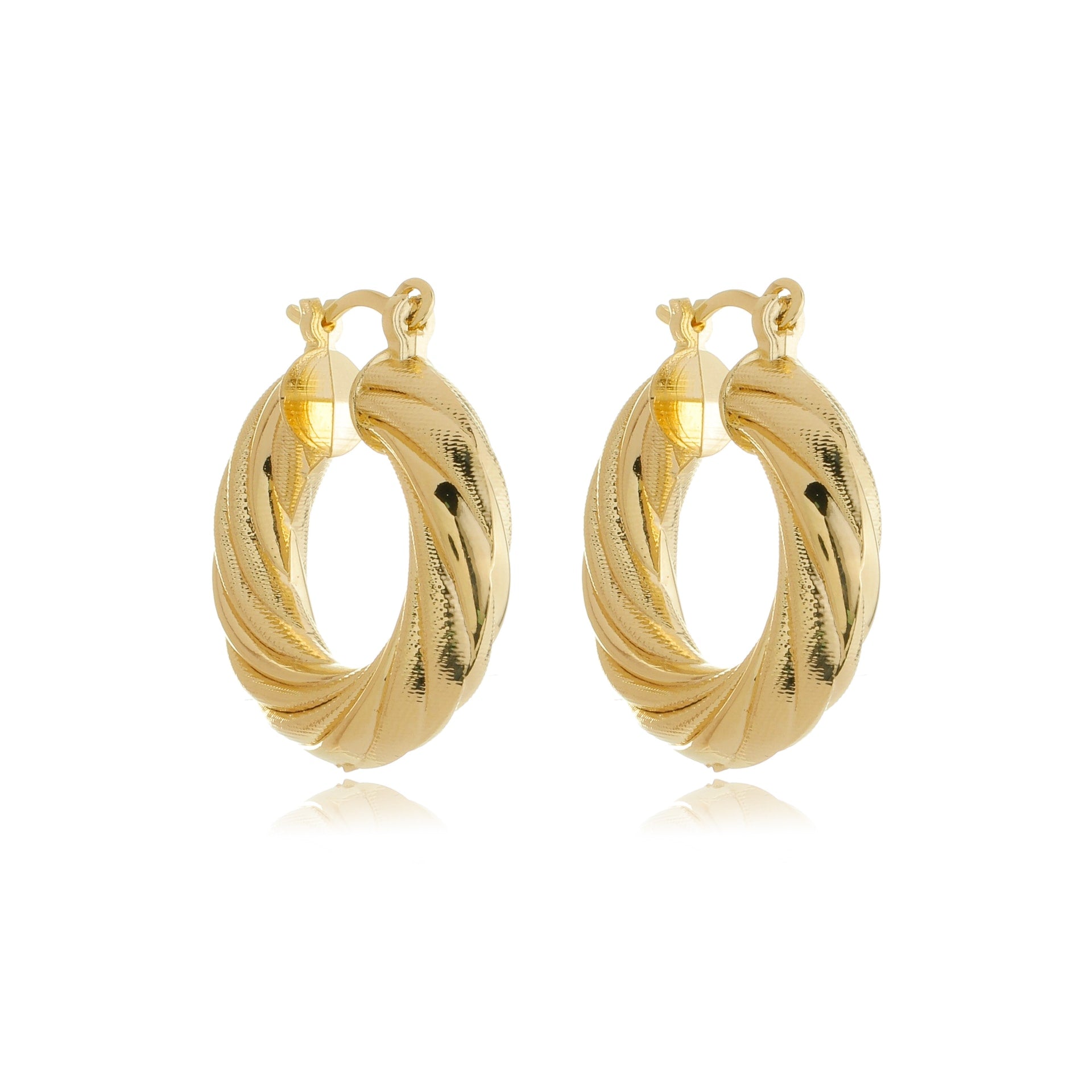 Copacabana Wave Hoops Gold