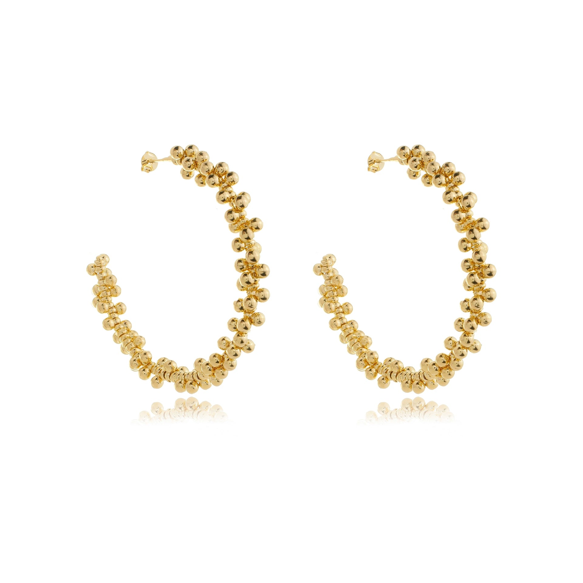Bead Cluster Hoops