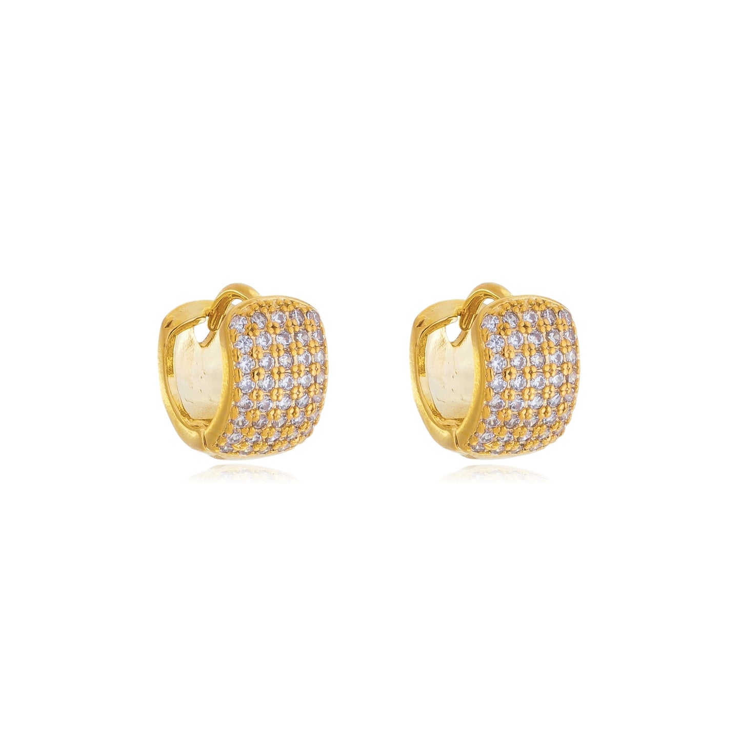 Everyday Pavé Huggies