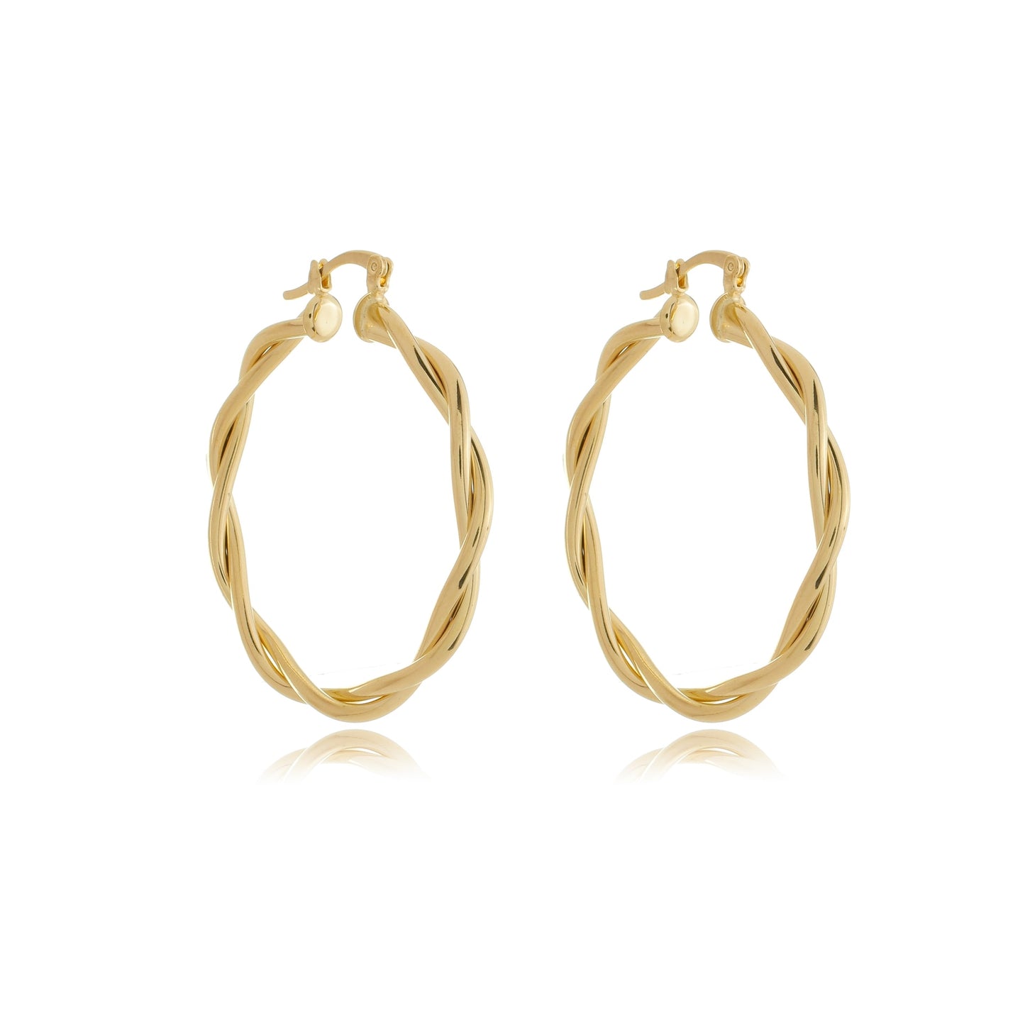 Dainty Twisted Hoops Gold