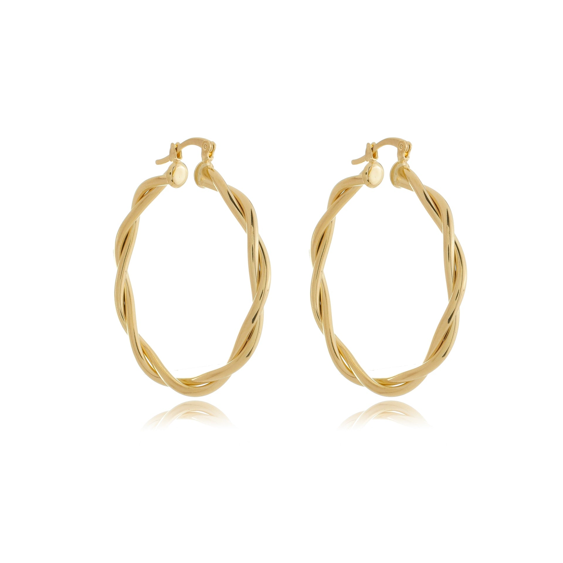 Dainty Twisted Hoops Gold