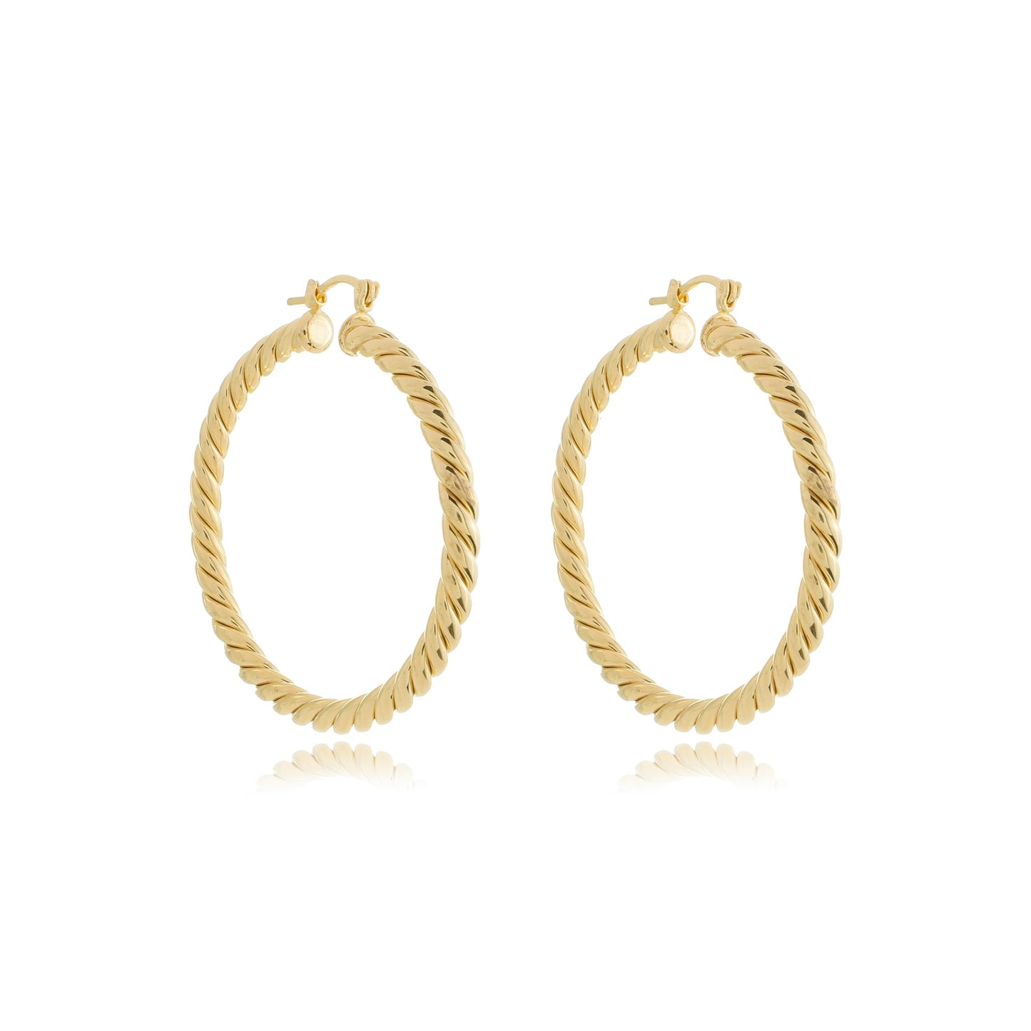 Statement Twisted Hoops Gold