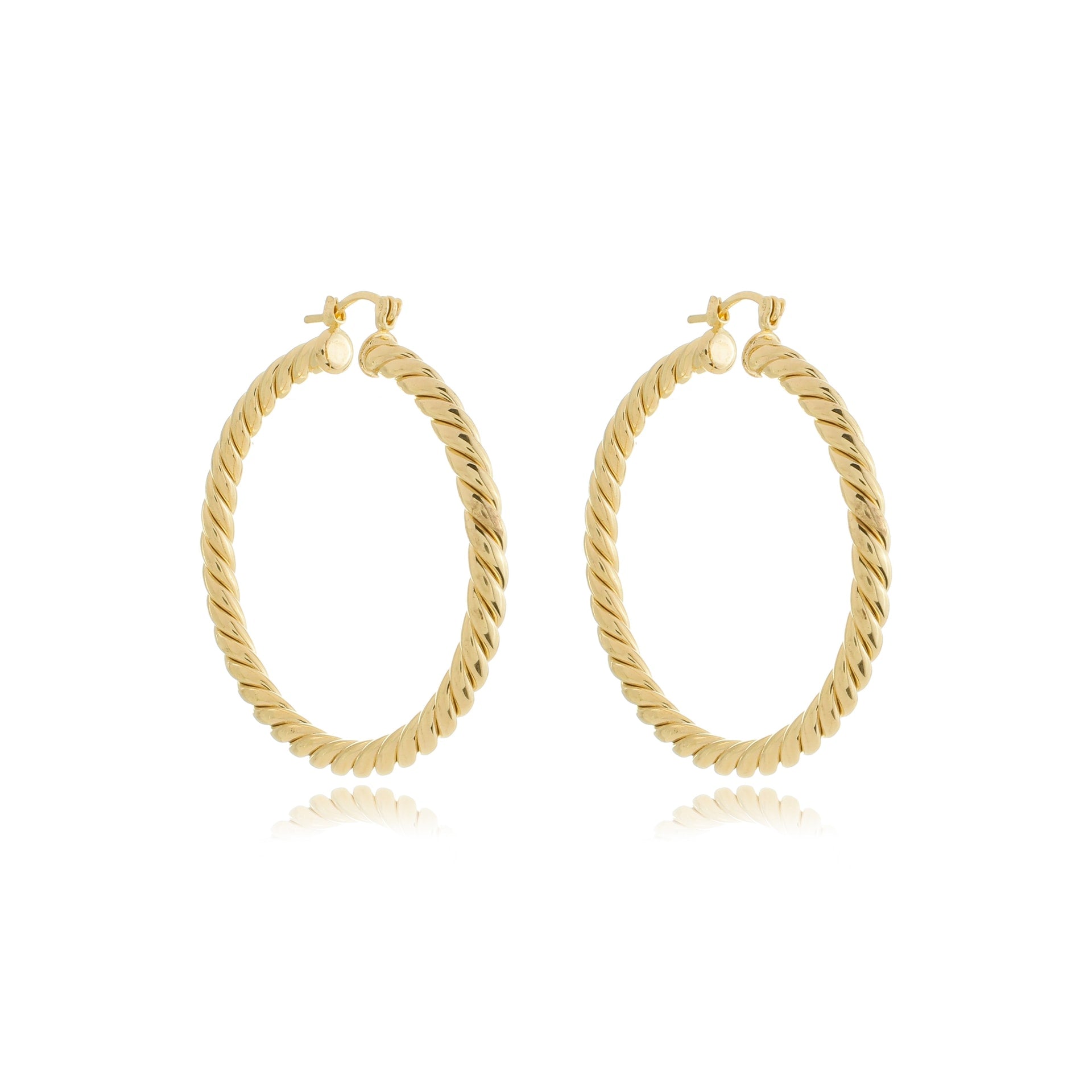 Statement Twisted Hoops Gold