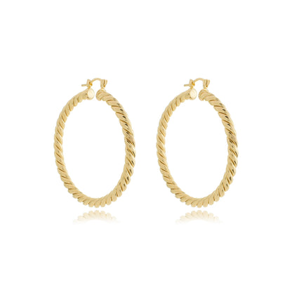 Statement Twisted Hoops Gold