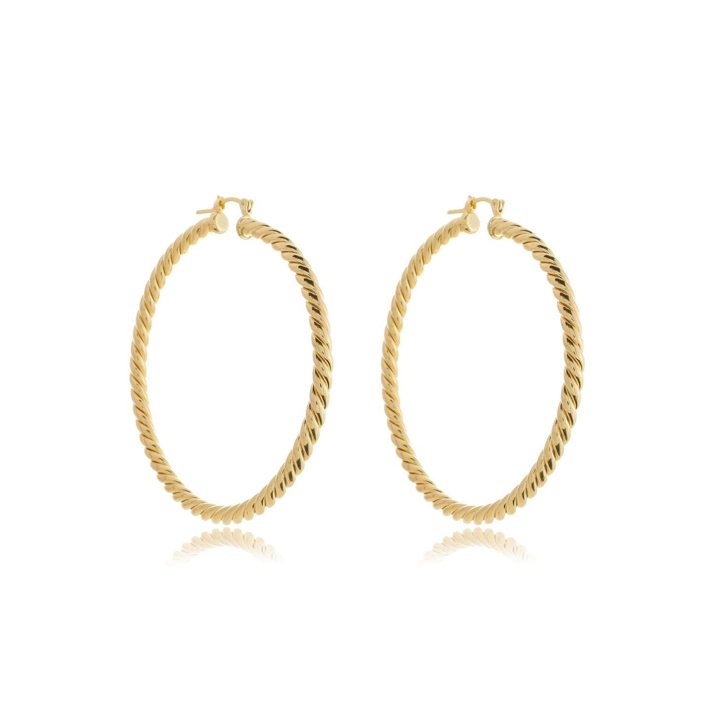 Maxi Twisted Hoops Gold