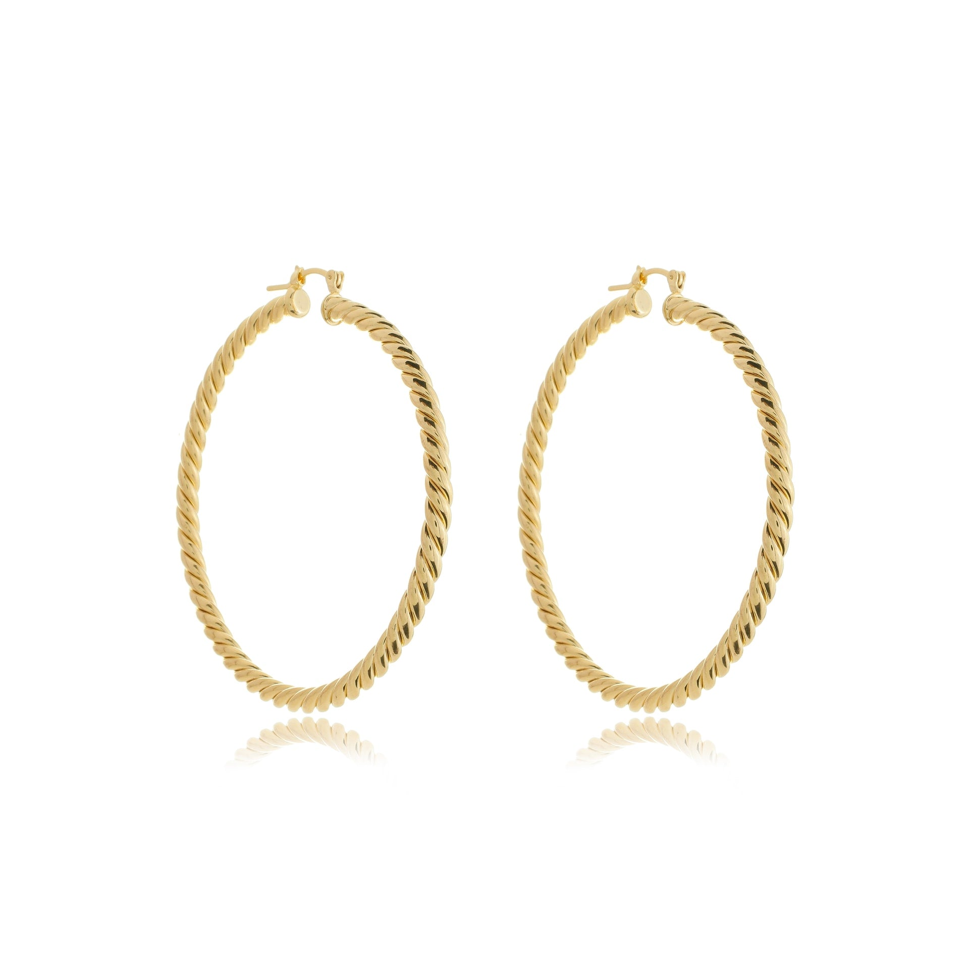 Maxi Twisted Hoops Gold