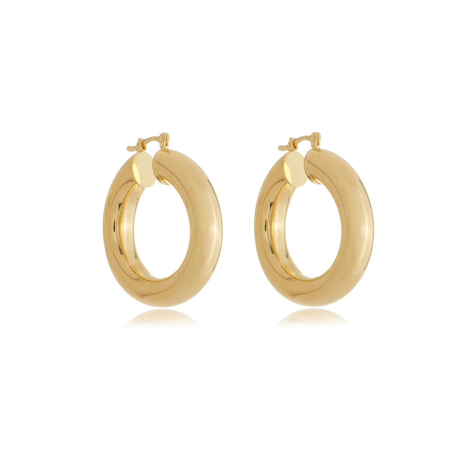 Bold Circles Hoop Gold