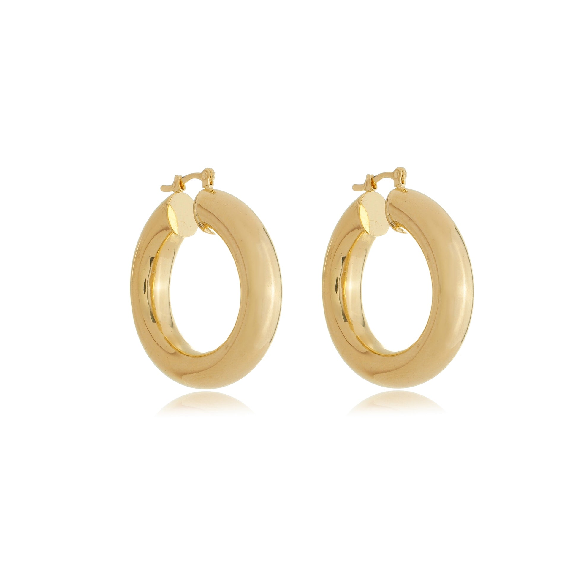 Bold Circles Hoop Gold