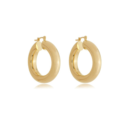 Bold Circles Hoop Gold