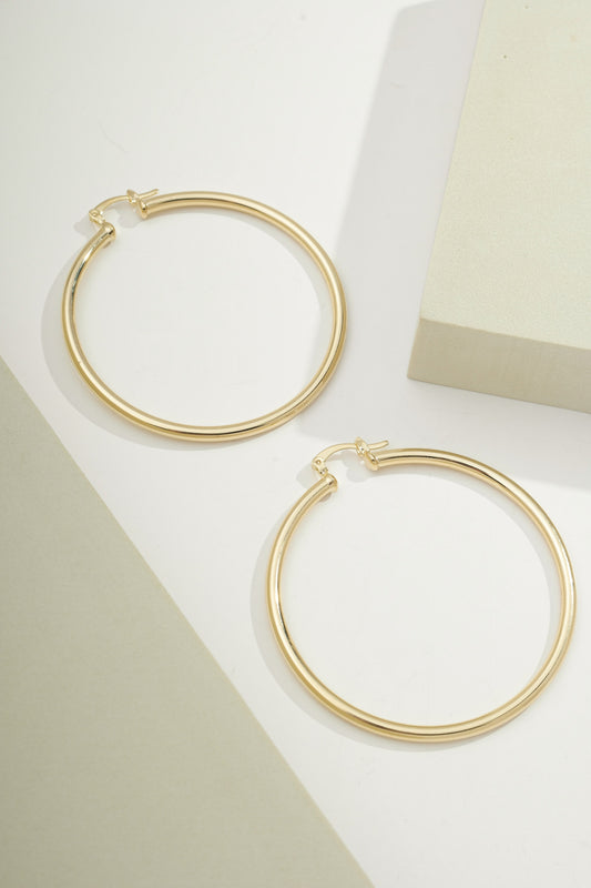 Slim Grandour Hoops Gold