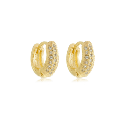 Pelourinho Dainty Huggie Gold