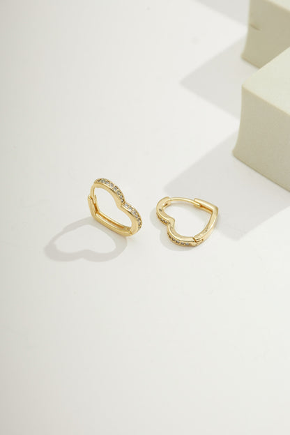 Heart Zirconia Huggies