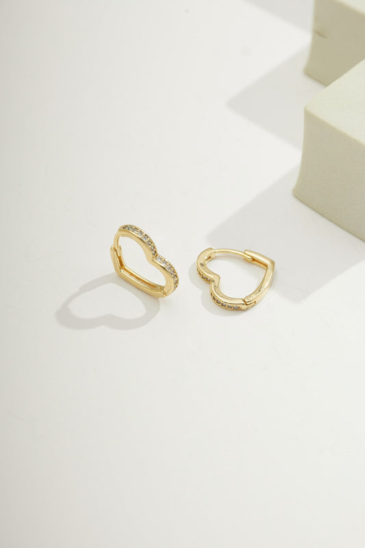 Heart Zirconia Huggies